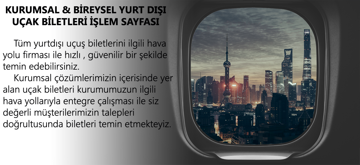 Yurtdışı Uçak biletleri